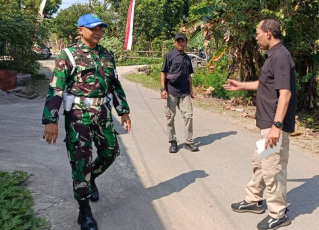 Pastikan Penutupan TMMD Berjalan Aman dan Humanis, Danunit Intel Kodim Sragen Cek Langsung Rute dan Titik Parkir